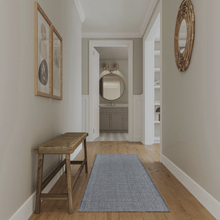 Nourison Tulum TLM01 Denim Area Rug Corner Image