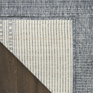 Nourison Tulum TLM01 Denim Area Rug Corner Image
