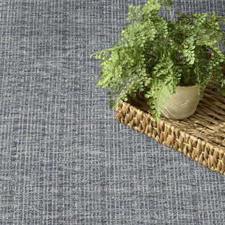 Nourison Tulum TLM01 Denim Area Rug Corner Image