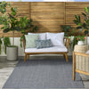 Nourison Tulum TLM01 Denim Area Rug Corner Image