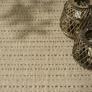 Nourison Tulum TLM01 Taupe Area Rug Corner Image