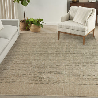 Nourison Tulum TLM01 Taupe Area Rug Corner Image