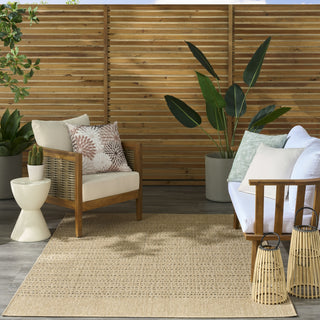 Nourison Tulum TLM01 Taupe Area Rug Room Image Feature