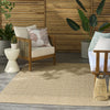 Nourison Tulum TLM01 Taupe Area Rug Room Image Feature