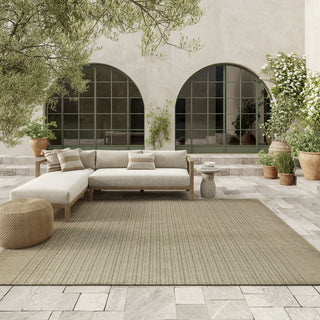 Nourison Tulum TLM01 Taupe Area Rug Corner Image
