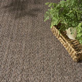 Nourison Tulum TLM02 Brown Area Rug Texture Image