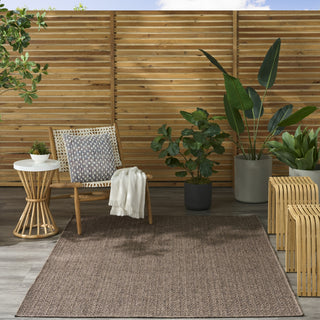 Nourison Tulum TLM02 Brown Area Rug Swatch Image