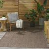 Nourison Tulum TLM02 Brown Area Rug Corner Image