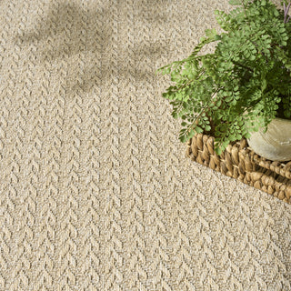 Nourison Tulum TLM02 Cream Area Rug Texture Image