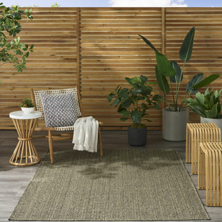 Nourison Tulum TLM02 Olive Area Rug Swatch Image