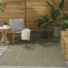Nourison Tulum TLM02 Olive Area Rug Corner Image