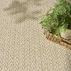Nourison Tulum TLM02 Cream Area Rug Corner Image