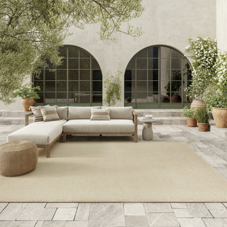 Nourison Tulum TLM02 Cream Area Rug Corner Image