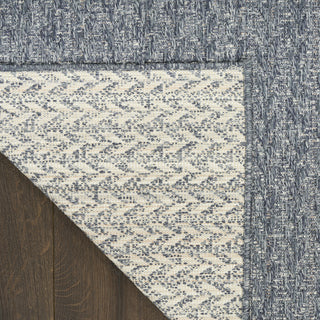 Nourison Tulum TLM02 Denim Area Rug Corner Image