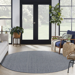 Nourison Tulum TLM02 Denim Area Rug Room Image Feature