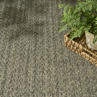 Nourison Tulum TLM02 Olive Area Rug Corner Image