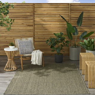Nourison Tulum TLM02 Olive Area Rug Room Image Feature