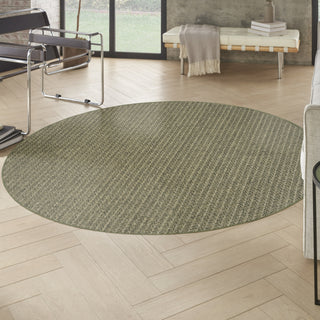 Nourison Tulum TLM02 Olive Area Rug Corner Image