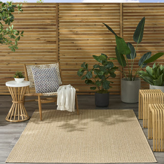 Nourison Tulum TLM02 Taupe Area Rug Room Image Feature
