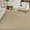 Nourison Tulum TLM02 Taupe Area Rug Room Image Feature