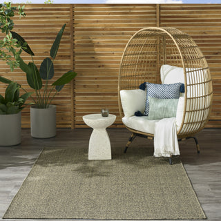 Nourison Tulum TLM03 Olive Area Rug Swatch Image