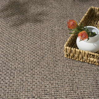 Nourison Tulum TLM03 Brown Area Rug Corner Image