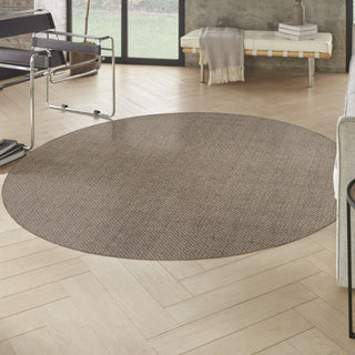 Nourison Tulum TLM03 Brown Area Rug Corner Image