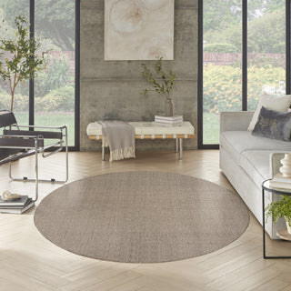 Nourison Tulum TLM03 Brown Area Rug Room Image Feature