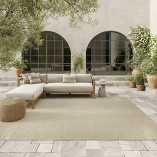 Nourison Tulum TLM03 Cream Area Rug Corner Image