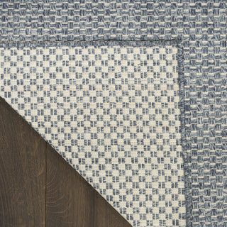 Nourison Tulum TLM03 Denim Area Rug Corner Image