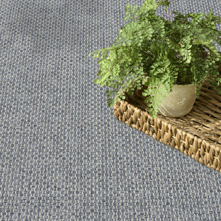 Nourison Tulum TLM03 Denim Area Rug Corner Image