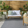 Nourison Tulum TLM03 Denim Area Rug Corner Image