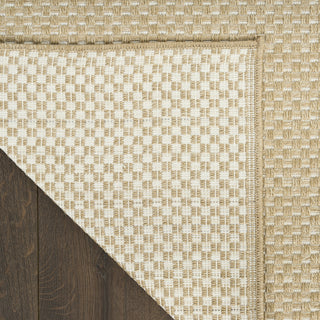 Nourison Tulum TLM03 Taupe Area Rug Corner Image