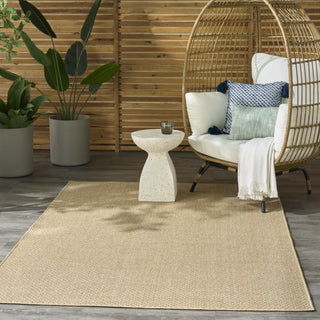 Nourison Tulum TLM03 Taupe Area Rug Room Image Feature