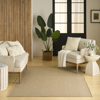 Nourison Tulum TLM03 Taupe Area Rug Room Image Feature