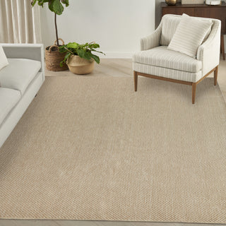 Nourison Tulum TLM03 Taupe Area Rug Room Image Feature