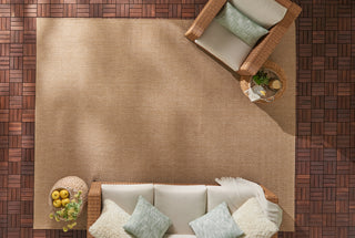 Nourison Tulum TLM03 Taupe Area Rug Room Image Feature