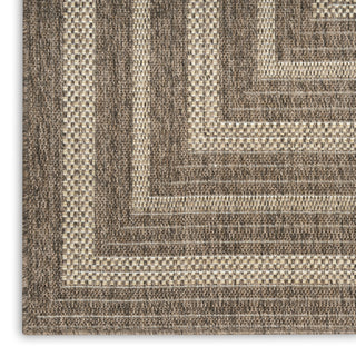 Nourison Tulum TLM04 Brown Area Rug Corner Image