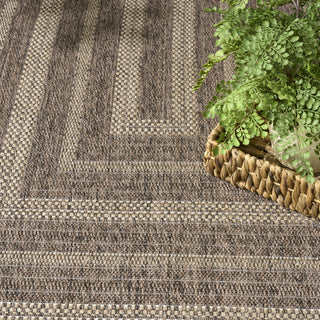 Nourison Tulum TLM04 Brown Area Rug Texture Image