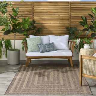 Nourison Tulum TLM04 Brown Area Rug Swatch Image