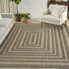 Nourison Tulum TLM04 Brown Area Rug Corner Image