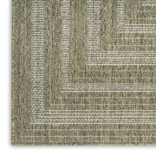 Nourison Tulum TLM04 Olive Area Rug Corner Image