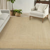 Nourison Tulum TLM04 Taupe Ivory Area Rug Corner Image