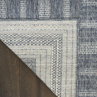 Nourison Tulum TLM04 Denim Area Rug Corner Image
