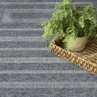 Nourison Tulum TLM04 Denim Area Rug Corner Image