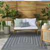 Nourison Tulum TLM04 Denim Area Rug Corner Image