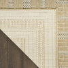 Nourison Tulum TLM04 Taupe Grey Area Rug Corner Image