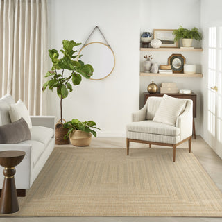 Nourison Tulum TLM04 Taupe Grey Area Rug Room Image Feature