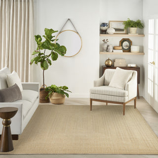 Nourison Tulum TLM04 Taupe Ivory Area Rug Room Image Feature