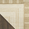 Nourison Tulum TLM04 Taupe Ivory Area Rug Corner Image
